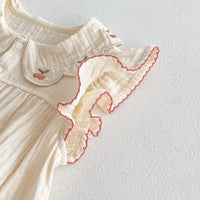 Load image into Gallery viewer, Baby Girls Fruit Embroidered Rompers Wholesale 240802140
