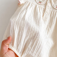 Load image into Gallery viewer, Baby Girls Fruit Embroidered Rompers Wholesale 240802140
