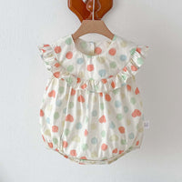 Load image into Gallery viewer, Baby Girls Color-blocking Polka dots Rompers Wholesale 240802147
