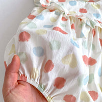 Load image into Gallery viewer, Baby Girls Color-blocking Polka dots Rompers Wholesale 240802147
