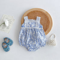 Load image into Gallery viewer, Baby Girls Flower Rompers Wholesale 240802150
