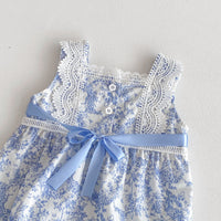 Load image into Gallery viewer, Baby Girls Flower Rompers Wholesale 240802150
