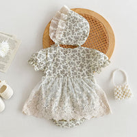 Load image into Gallery viewer, Baby Girls Flower Rompers Wholesale 240802156
