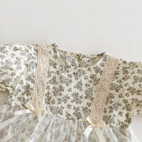 Load image into Gallery viewer, Baby Girls Flower Rompers Wholesale 240802156
