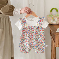 Load image into Gallery viewer, Baby Girls Flower Rompers Wholesale 240802157
