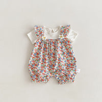 Load image into Gallery viewer, Baby Girls Flower Rompers Wholesale 240802157
