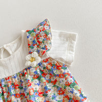 Load image into Gallery viewer, Baby Girls Flower Rompers Wholesale 240802157
