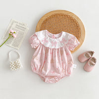 Load image into Gallery viewer, Baby Girls Flower Animals Rompers Wholesale 240802162
