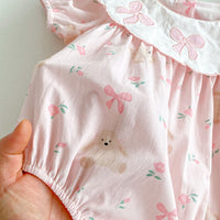 Load image into Gallery viewer, Baby Girls Flower Animals Rompers Wholesale 240802162
