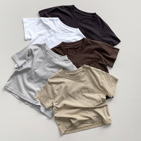 Load image into Gallery viewer, Baby Kid Girls Boys Solid Color T-Shirts Wholesale 240802166
