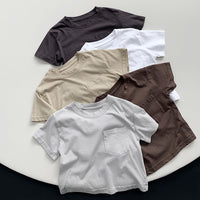 Load image into Gallery viewer, Baby Kid Girls Boys Solid Color T-Shirts Wholesale 240802166
