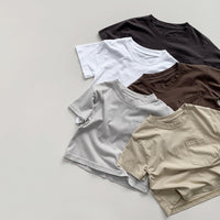 Load image into Gallery viewer, Baby Kid Girls Boys Solid Color T-Shirts Wholesale 240802166
