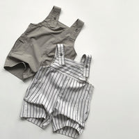 Load image into Gallery viewer, Baby Kid Boys Solid Color Striped Rompers Wholesale 240802167
