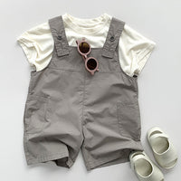 Load image into Gallery viewer, Baby Kid Boys Solid Color Striped Rompers Wholesale 240802167

