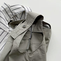 Load image into Gallery viewer, Baby Kid Boys Solid Color Striped Rompers Wholesale 240802167
