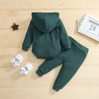 Load image into Gallery viewer, 2 Pieces Set Baby Kid Boys Solid Color Tops And Pants Wholesale 24080217
