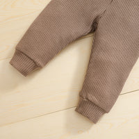 Load image into Gallery viewer, 2 Pieces Set Baby Kid Boys Solid Color Tops And Pants Wholesale 24080217
