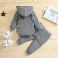 Load image into Gallery viewer, 2 Pieces Set Baby Kid Boys Solid Color Tops And Pants Wholesale 24080217
