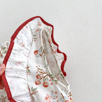 Load image into Gallery viewer, Baby Girls Fruit Print Rompers Wholesale 240802181
