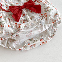 Load image into Gallery viewer, Baby Girls Fruit Print Rompers Wholesale 240802181
