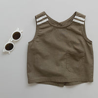 Load image into Gallery viewer, Baby Kid Boys Solid Color Tank Tops Wholesale 240802187
