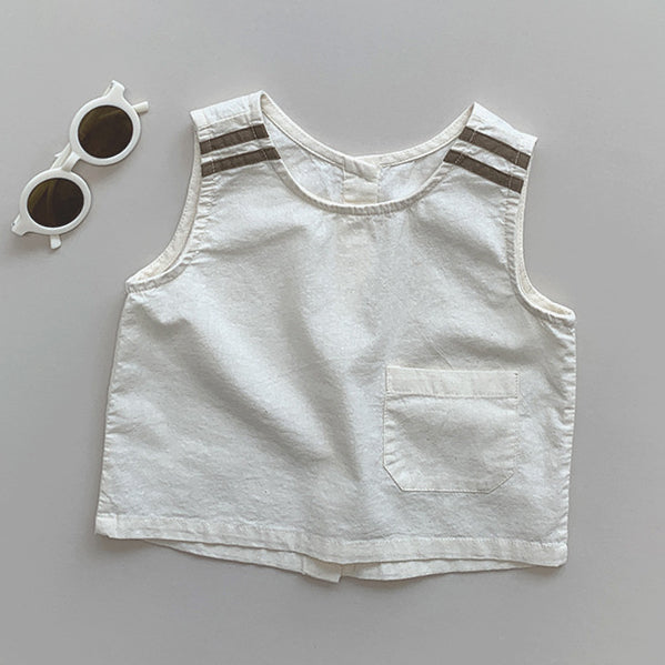 Baby Kid Boys Solid Color Tank Tops Wholesale 240802187