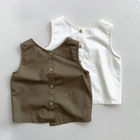 Load image into Gallery viewer, Baby Kid Boys Solid Color Tank Tops Wholesale 240802187
