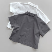 Load image into Gallery viewer, Baby Kid Boys Solid Color Letters Tops Wholesale 240802188
