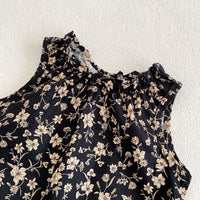 Load image into Gallery viewer, 2 Pieces Set Baby Kid Girls Flower Print Tank Tops And Shorts Wholesale 24080219
