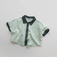 Load image into Gallery viewer, Baby Kid Boys Color-blocking Tops Wholesale 240802192

