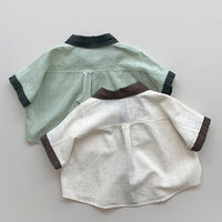 Load image into Gallery viewer, Baby Kid Boys Color-blocking Tops Wholesale 240802192
