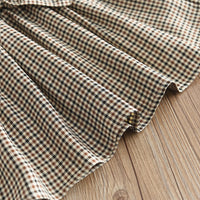 Load image into Gallery viewer, 3 Pieces Set Kid Girls Solid Color Tops Checked Skirts And Hats Wholesale 240802200
