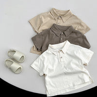 Load image into Gallery viewer, Baby Kid Boys Solid Color Tops Wholesale 24080221
