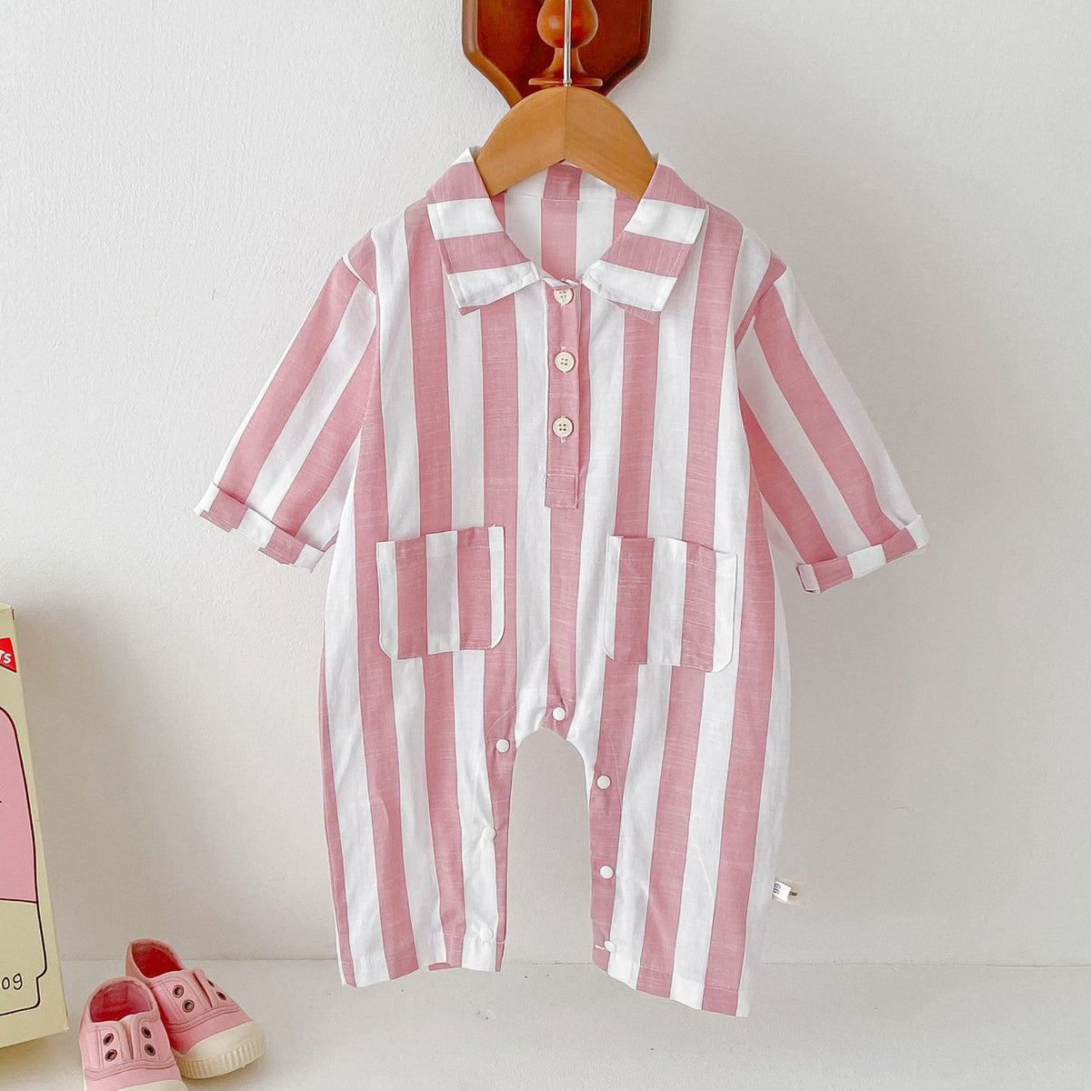 Baby Kid Girls Boys Striped Jumpsuits Wholesale 240802211