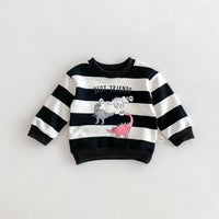 Load image into Gallery viewer, Baby Kid Girls Boys Striped Cartoon Print Tops Wholesale 240802214
