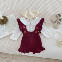 Load image into Gallery viewer, Baby Kid Girls Solid Color Rompers Wholesale 240802219
