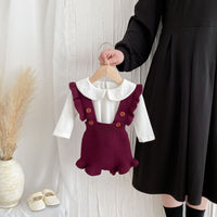 Load image into Gallery viewer, Baby Kid Girls Solid Color Rompers Wholesale 240802219
