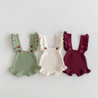 Load image into Gallery viewer, Baby Kid Girls Solid Color Rompers Wholesale 240802219
