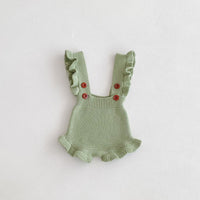 Load image into Gallery viewer, Baby Kid Girls Solid Color Rompers Wholesale 240802219
