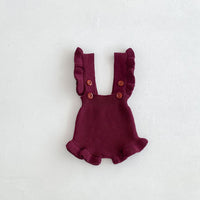 Load image into Gallery viewer, Baby Kid Girls Solid Color Rompers Wholesale 240802219
