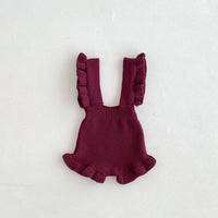 Load image into Gallery viewer, Baby Kid Girls Solid Color Rompers Wholesale 240802219
