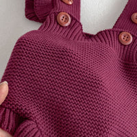 Load image into Gallery viewer, Baby Kid Girls Solid Color Rompers Wholesale 240802219
