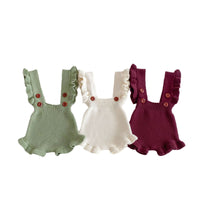 Load image into Gallery viewer, Baby Kid Girls Solid Color Rompers Wholesale 240802219
