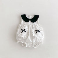 Load image into Gallery viewer, Baby Girls Solid Color Rompers Wholesale 240802225
