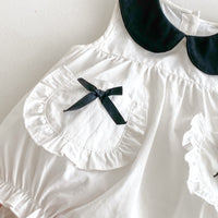 Load image into Gallery viewer, Baby Girls Solid Color Rompers Wholesale 240802225
