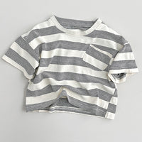 Load image into Gallery viewer, Baby Kid Boys Striped Tops Wholesale 24080223
