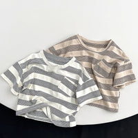 Load image into Gallery viewer, Baby Kid Boys Striped Tops Wholesale 24080223
