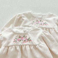 Load image into Gallery viewer, Baby Kid Girls Flower Embroidered Rompers Dresses Wholesale 240802231
