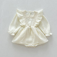 Load image into Gallery viewer, Baby Kid Girls Solid Color Rompers Wholesale 240802240
