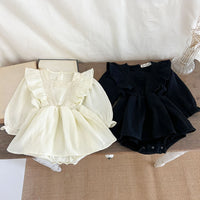 Load image into Gallery viewer, Baby Kid Girls Solid Color Rompers Wholesale 240802240
